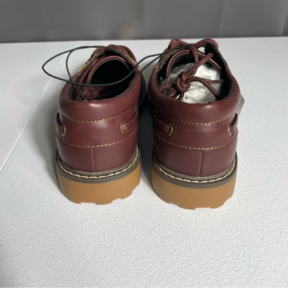 Mutual Weave Burgandy Leather Men's Shoes NWT Size 9 - Picture 2 of 4